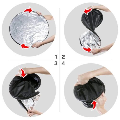 Diffuseur de Lumière Portable Pliable – Réflecteur 5 en 1 Professionnel – Image 5