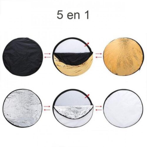 Diffuseur de Lumière Portable Pliable – Réflecteur 5 en 1 Professionnel – Image 3