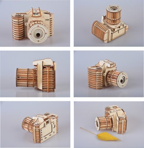 Puzzle Appareil photo 3D en bois – Image 2