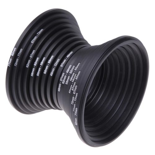 Bague d'adaptation pour objectif photo (18 pièces allant de 37mm à 82mm) – Image 3