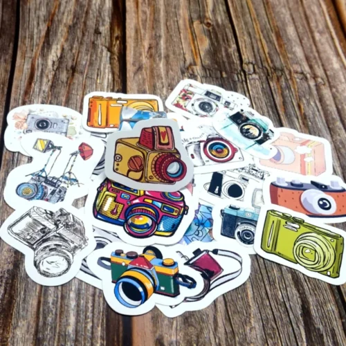 Pack de 5 Autocollants Vintage d'Appareil Photo – Image 6