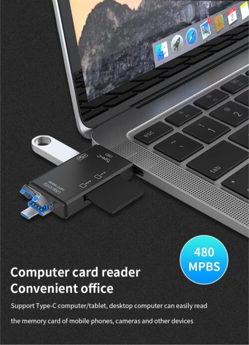 Lecteur de carte 6 en 1, SD, Micro SD et USB Type-C – Image 8
