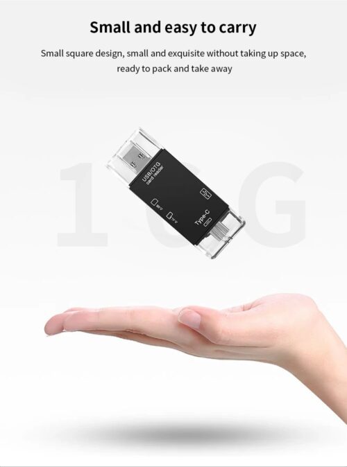 Lecteur de carte 6 en 1, SD, Micro SD et USB Type-C – Image 2