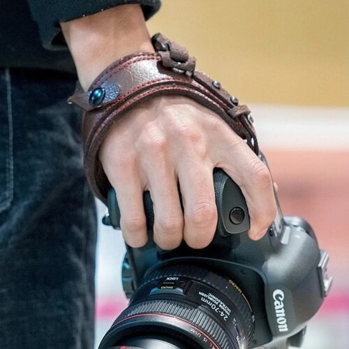 Sangle de Poignet en Cuir pour Appareil Photo DSLR – Image 2