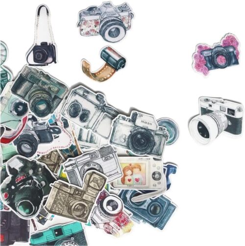 Pack de 5 Autocollants Vintage d'Appareil Photo – Image 5