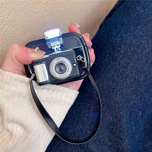 Étui pour écouteurs Airpods en forme d'appareil photo – Image 5