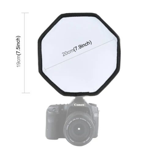 Diffuseur de Lumière Octogonale et Universel pour Flash 20cm – Image 2