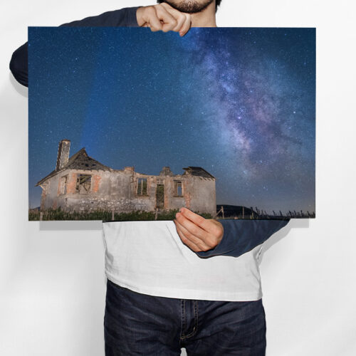 Voie Lactée au dessus de la Ferme du Puy May - Toile Murale – Image 2