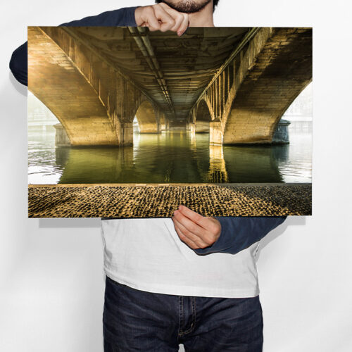 Sur le Quai du Pont de la Guillotière - Toile Murale – Image 2