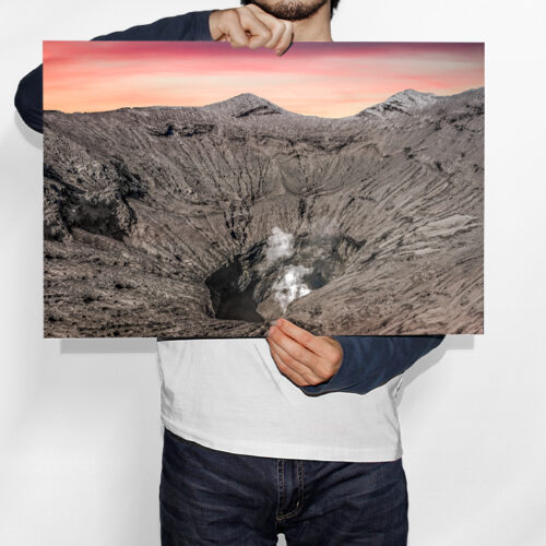 Cratère Fumant du Volcan Bromo - Toile Murale – Image 2